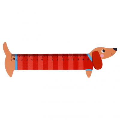 Wooden ruler - Sausage Dog - Lemon And Lavender Toronto