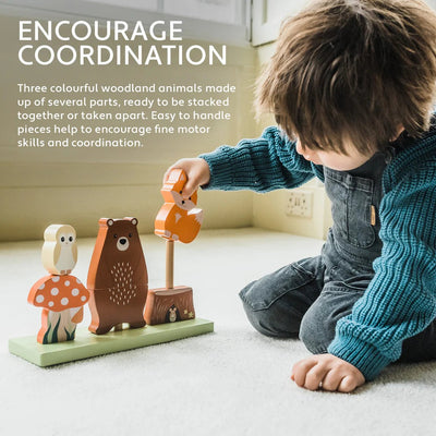 Woodland Animal Stacking Toy - Lemon And Lavender Toronto