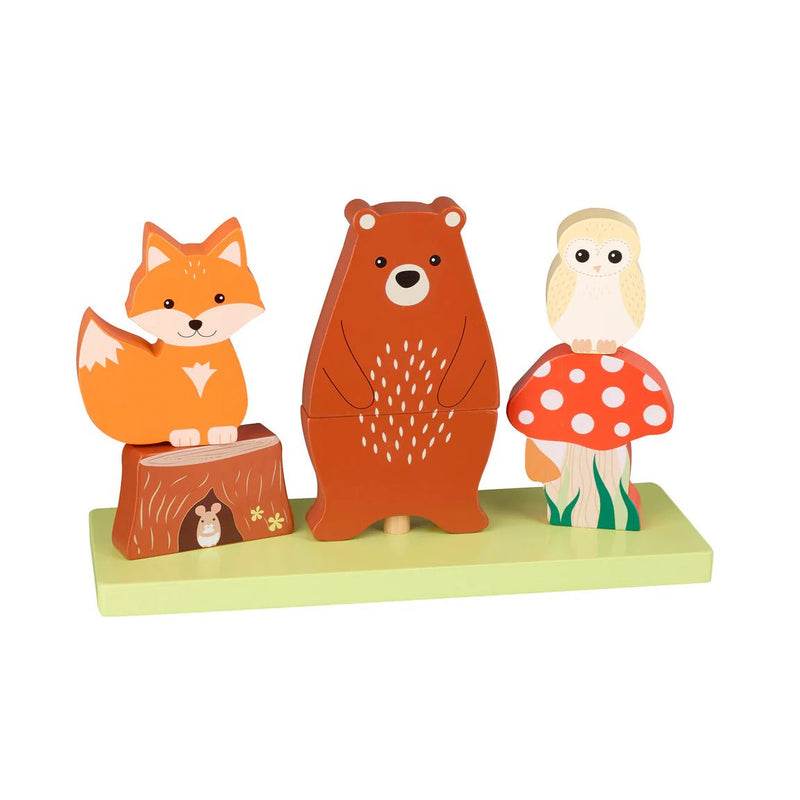 Woodland Animal Stacking Toy - Lemon And Lavender Toronto