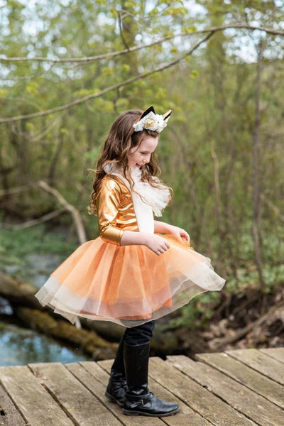 Woodland Fox Dress with Headpiece - Lemon And Lavender Toronto