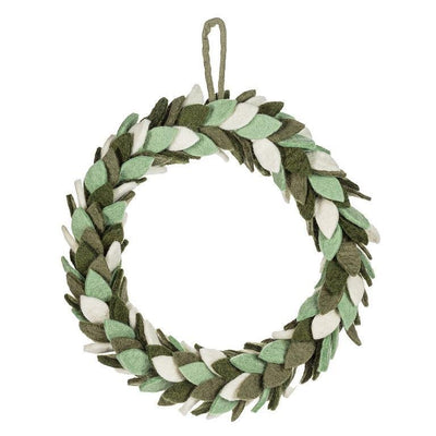 Wool Greenery Wreath - Lemon And Lavender Toronto