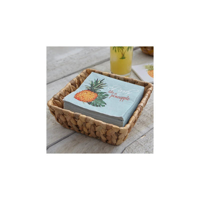 Woven Square Tray Large Natural - Lemon And Lavender Toronto