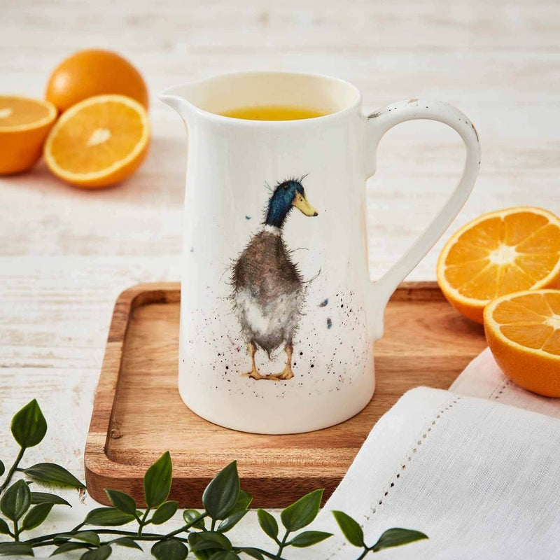 Wrendale Designs Duck 1 Pint Jug - Royal Worcester - Lemon And Lavender Toronto