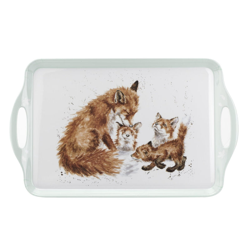 Wrendale Designs - Large Fox Melamine Tray - Lemon And Lavender Toronto