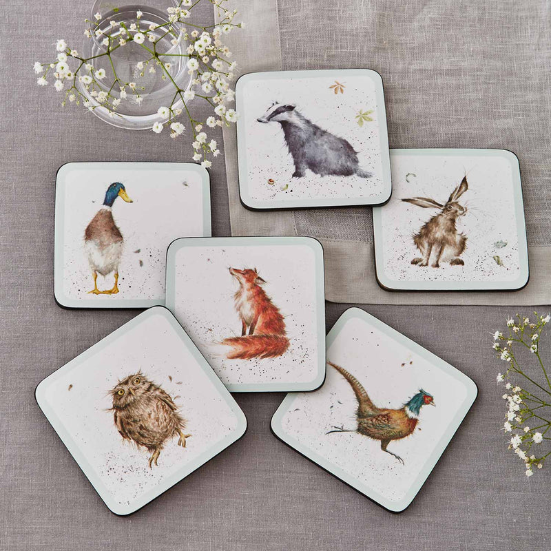 Wrendale Designs - Set of 6 Coasters - Lemon And Lavender Toronto