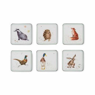 Wrendale Designs - Set of 6 Coasters - Lemon And Lavender Toronto