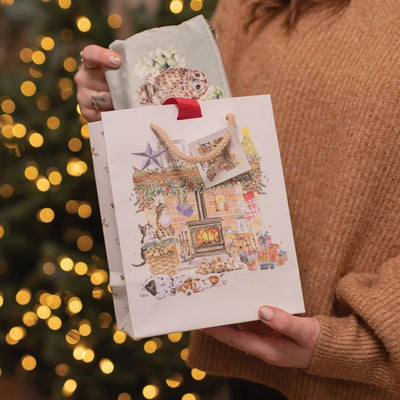 Fireside Gift Bag Medium Christmas Gift Bag