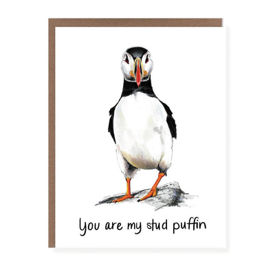 You are my stud Puffin Card - Lemon And Lavender Toronto