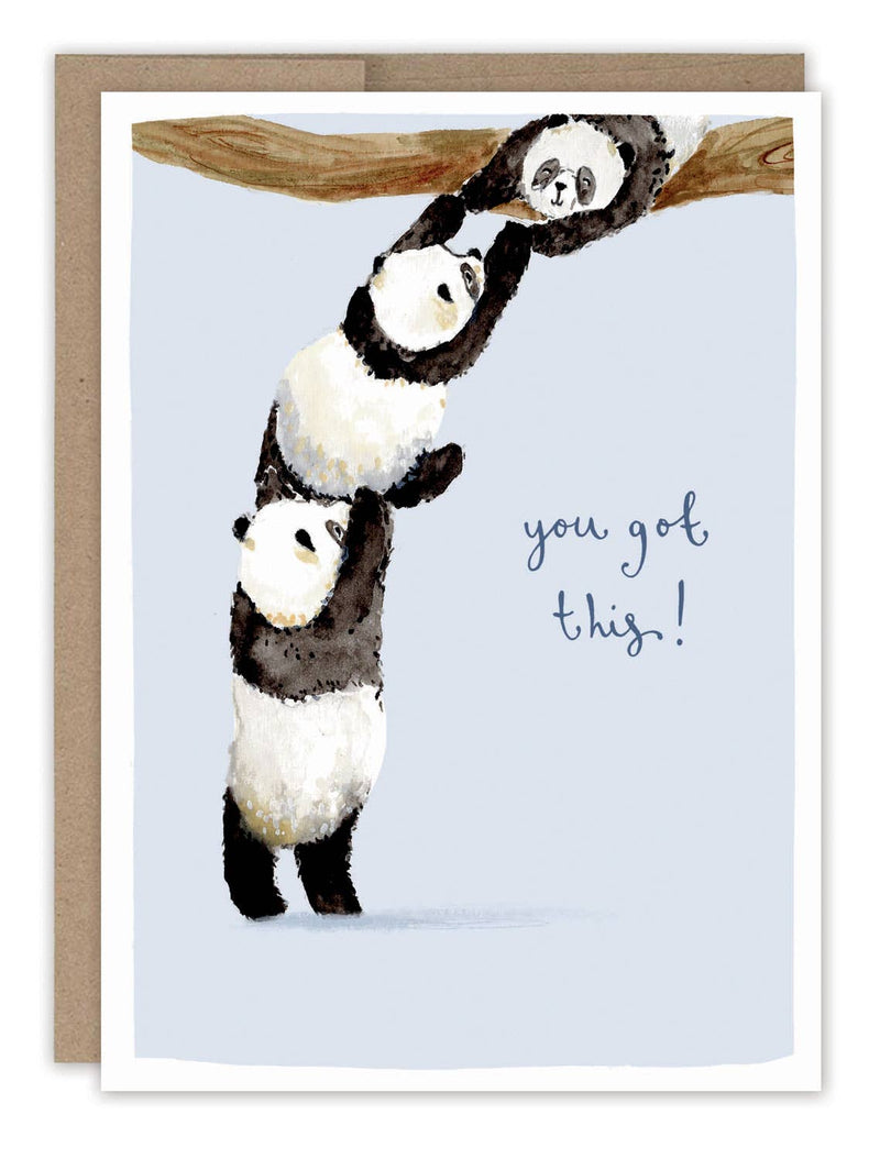 You Got This Pandas Encouragement Card - Lemon And Lavender Toronto