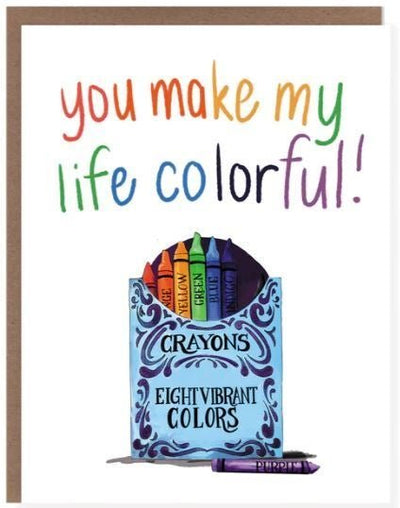 You Make Life Colorful Card - Lemon And Lavender Toronto