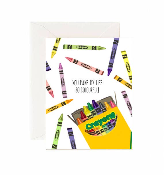 You Make My Life So Colourful - Greeting Card - Lemon And Lavender Toronto