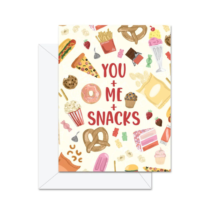 You + Me + Snacks - Greeting Card - Lemon And Lavender Toronto