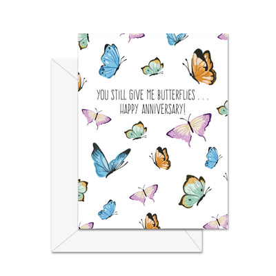 You Still Give Me Butterflies - Greeting Card - Lemon And Lavender Toronto