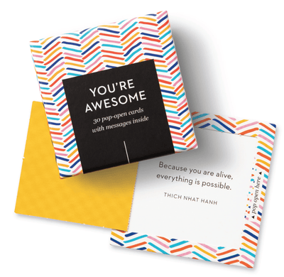 You're Awesome ThoughtFulls: 30 Pop - Open Cards with Messages Inside - Lemon And Lavender Toronto