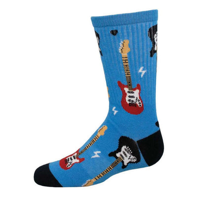 Youth Guitar Shredder Socks - Lemon And Lavender Toronto