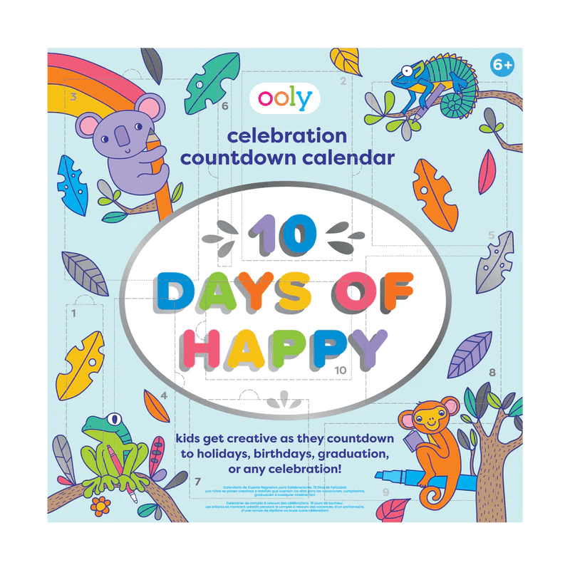10 Days of Happy Celebration Countdown Calendar- Ooly - Lemon And Lavender Toronto