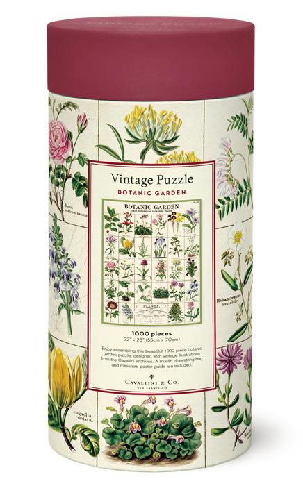 1000 pc Vintage Puzzle "Botanic Garden" - Cavallini - Lemon And Lavender Toronto