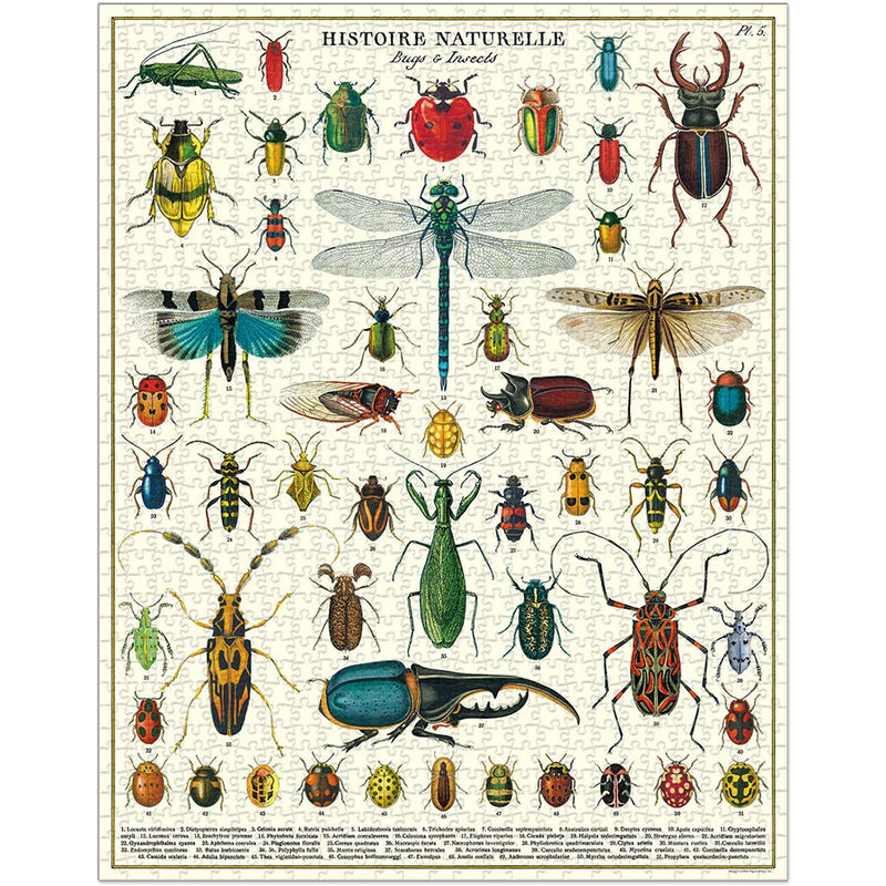 1000 pc Vintage Puzzle " Bugs & Insects " - Cavallini - Lemon And Lavender Toronto
