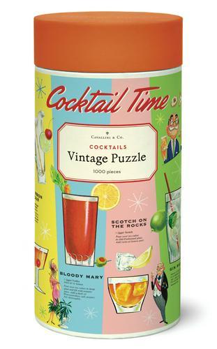 1000 pc Vintage Puzzle " Cocktails" - Cavallini - Lemon And Lavender Toronto