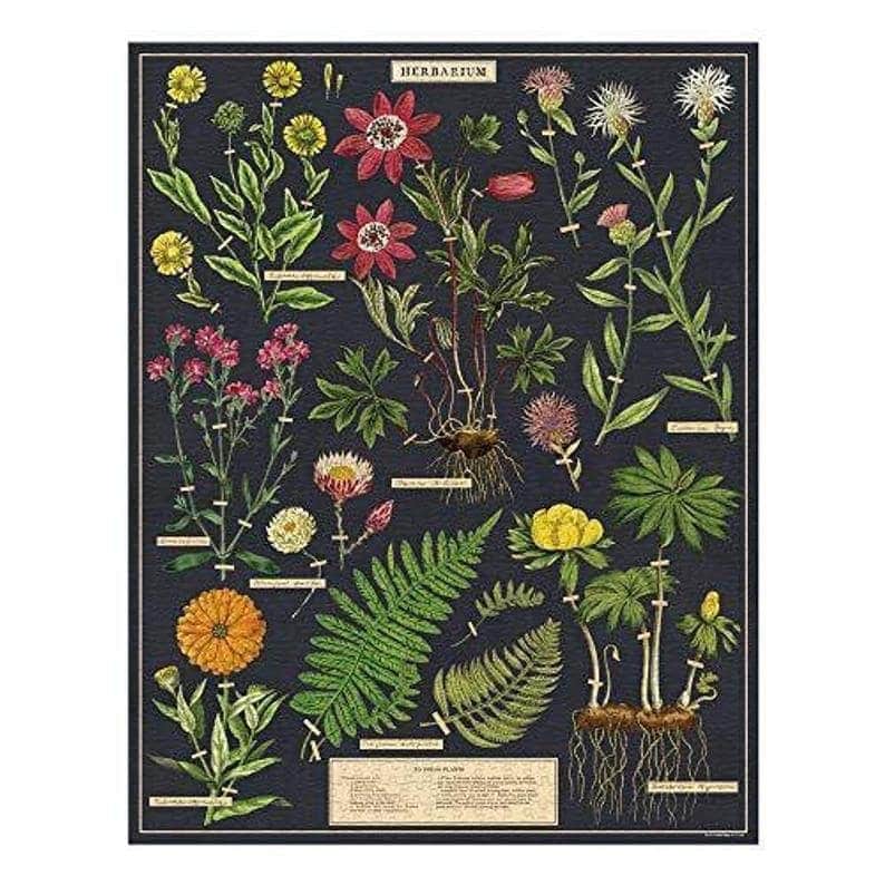 1000 pc Vintage Puzzle "Herbarium" - Cavallini - Lemon And Lavender Toronto