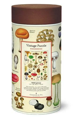 1000 pc Vintage Puzzle " Mushrooms" - Cavallini - Lemon And Lavender Toronto