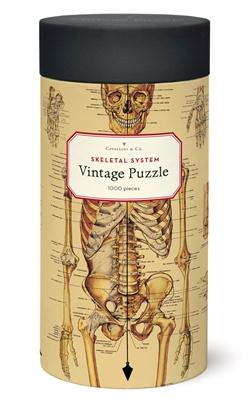 1000 pc Vintage Puzzle " Skeletal System" - Cavallini - Lemon And Lavender Toronto