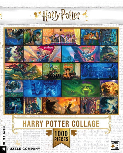 1000PC-Book Cover Collage Harry Potter Puzzle - Lemon And Lavender Toronto