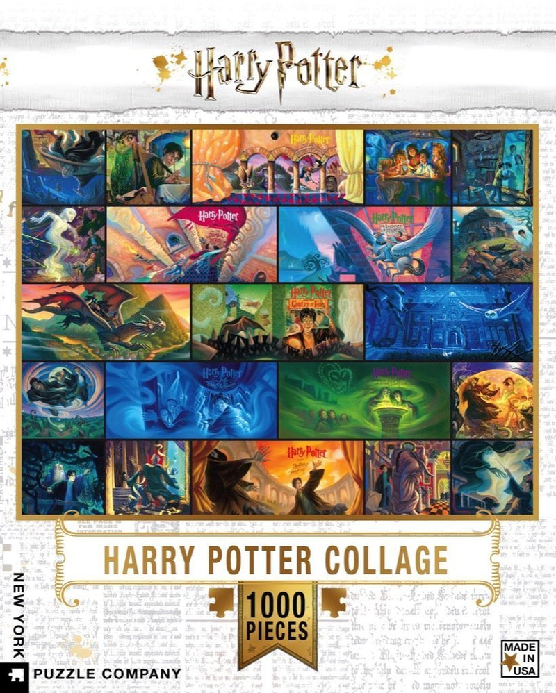 1000PC-Book Cover Collage Harry Potter Puzzle - Lemon And Lavender Toronto