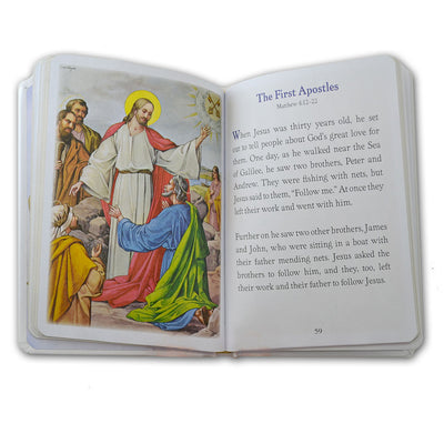 Catholic Child's First Communion Boy's Bible-White Hardcover