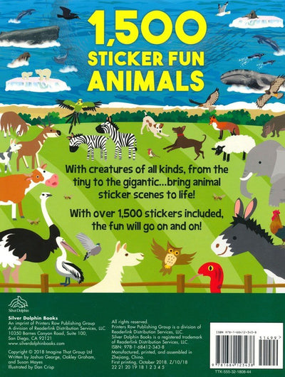 1,500 Sticker Fun Animals Book - Lemon And Lavender Toronto