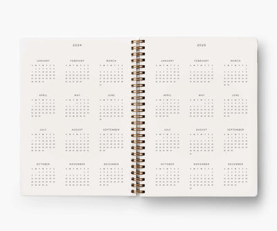 2024 12-Month Softcover Spiral Planner-Rifle Paper - Lemon And Lavender Toronto