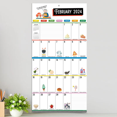2024 Every Day's A Holiday Wall Calendar - Lemon And Lavender Toronto