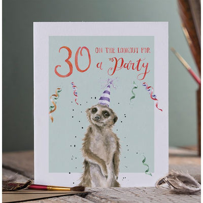 30 ON THE LOOKOUT FOR A PARTY' BIRTHDAY CARD - Lemon And Lavender Toronto