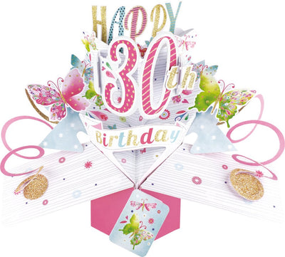 30th Birthday Pop Up Card - Lemon And Lavender Toronto