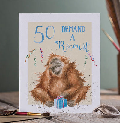 50 DEMAND A RECOUNT' BIRTHDAY CARD - Lemon And Lavender Toronto