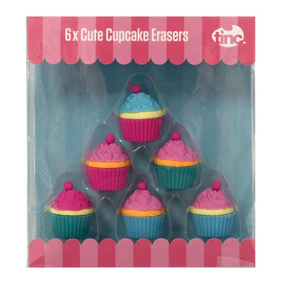 6 Mini Cupcake Erasers - Lemon And Lavender Toronto