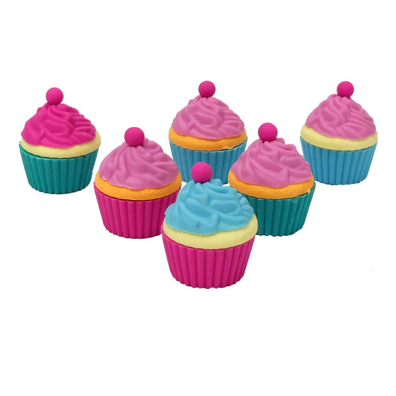 6 Mini Cupcake Erasers - Lemon And Lavender Toronto