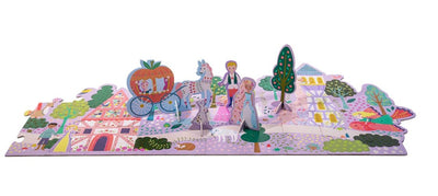 60 Piece Giant Floor Puzzle with Pop Out Pieces - Fairy Tale - Lemon And Lavender Toronto