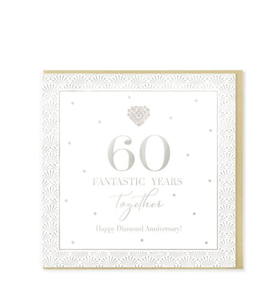 60th Anniversary - Mad Dots Card - Lemon And Lavender Toronto