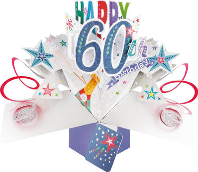 60th Birthday Pop Up Card - Lemon And Lavender Toronto