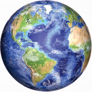 PLANET EARTH ROUND JIGSAW PUZZLE