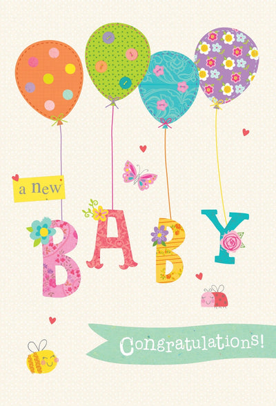 A new baby congratulations! Baby Card - Lemon And Lavender Toronto