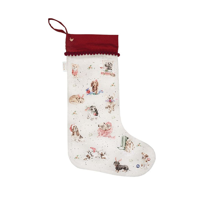 A Pawsome Christmas Dog Motif Stocking - Lemon And Lavender Toronto