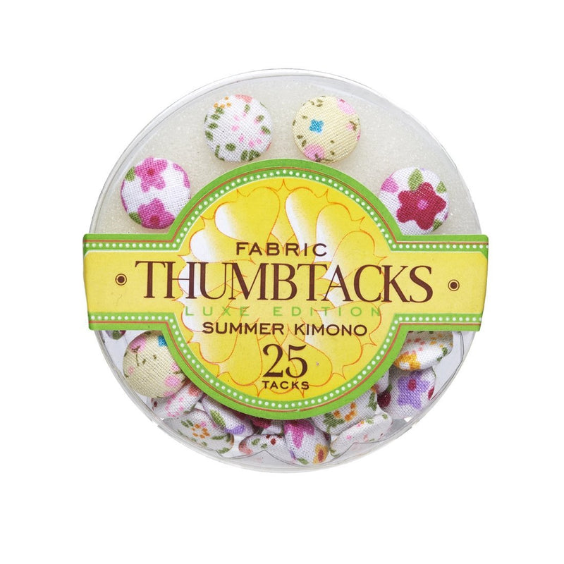 Adorable Floral - Fabric Thumbtacks - Lemon And Lavender Toronto