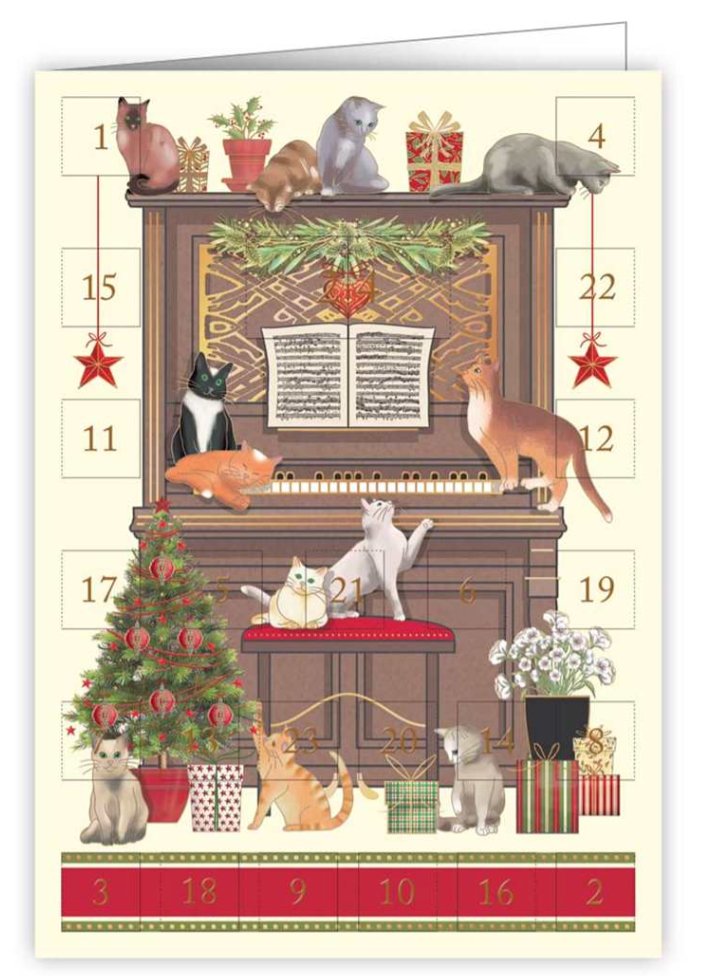 Advent Card-Christmas Cats - Lemon And Lavender Toronto