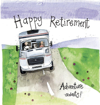 Adventure Awaits Motorhome Retirement Card - Lemon And Lavender Toronto