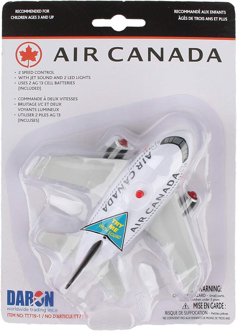Air Canada Pullback Toy with Light and Sound - Lemon And Lavender Toronto