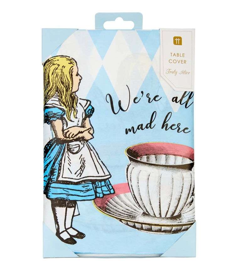 Alice in Wonderland Paper Tablecloth - Lemon And Lavender Toronto