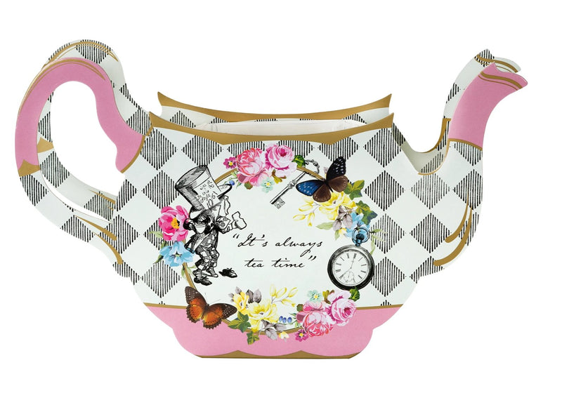 Alice in Wonderland Paper Teapot Vase - Lemon And Lavender Toronto