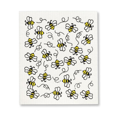 Allover Bees Dishcloths Set of 2 - Lemon And Lavender Toronto